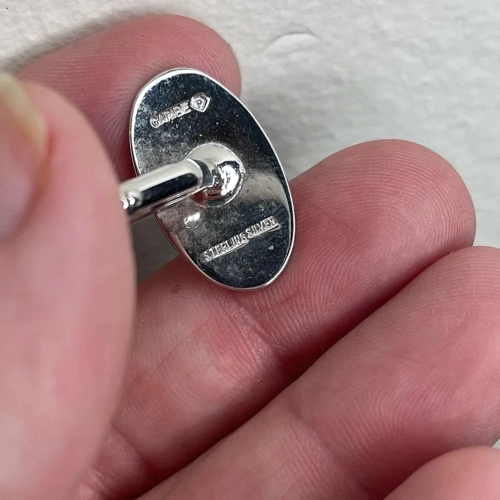 Vintage Caribe Pearls‎ and Sterling Silver Cufflinks